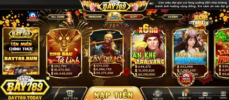 Đôi nét thông tin về kho game nổ hũ Bay789