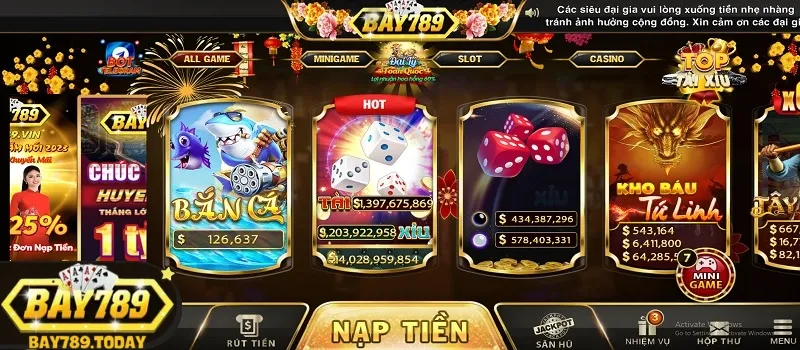 Thông tin về cổng game bài đổi thưởng Bay789